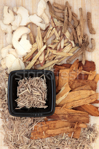 Chińczyk składniki papirus żywności Zdjęcia stock © marilyna