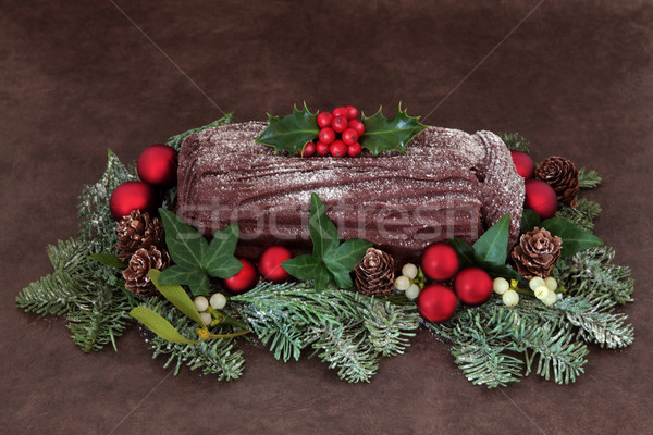 Yuletide Log Stock photo © marilyna