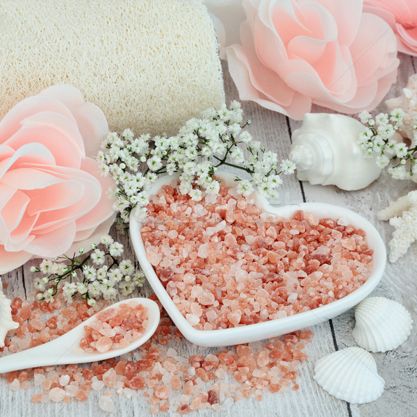 Zeezout behandeling steeg bloem zeep Stockfoto © marilyna