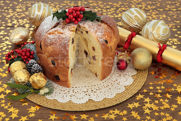 Panettone Christmas Cake Stock photo © marilyna