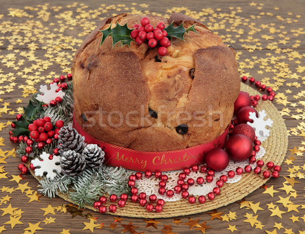 Panettone Christmas Cake Stock photo © marilyna