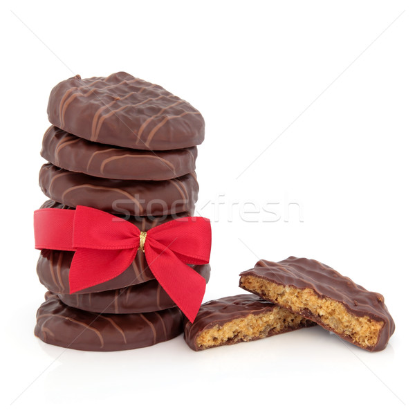 Foto stock: Chocolate · cookie · jengibre · galletas