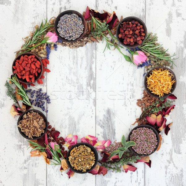 Herbal Wreath Stock photo © marilyna