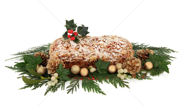 Stollen Christmas Cake Stock photo © marilyna
