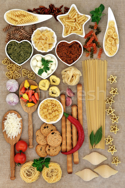 Italian Food Collage Stock photo © marilyna