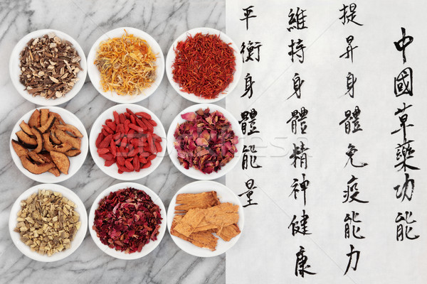 Cinese tradizionale mandarino script calligrafia Foto d'archivio © marilyna