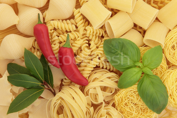 Pasta and Herbs Stock photo © marilyna