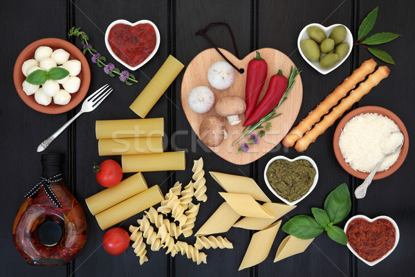 Healthy Italian Food Sampler Stock photo © marilyna