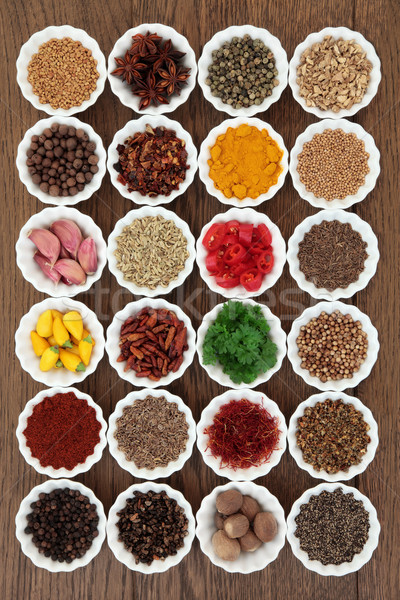 Large Herb and Spice Sampler Stock photo © marilyna