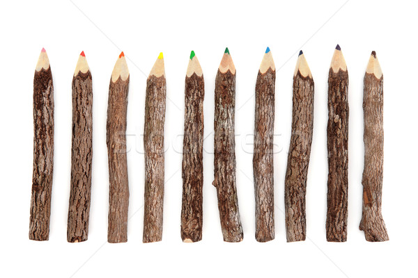 Rustic Wood Pencils Stock photo © marilyna