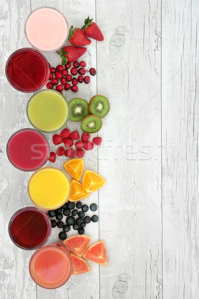 Healthy Fruit and Juice Drinks Stock photo © marilyna