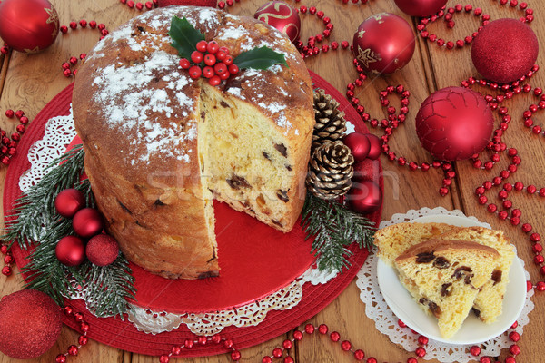 Italian Panettone Christmas Cake Stock photo © marilyna