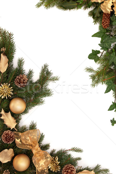 Christmas Decorative Border Stock photo © marilyna