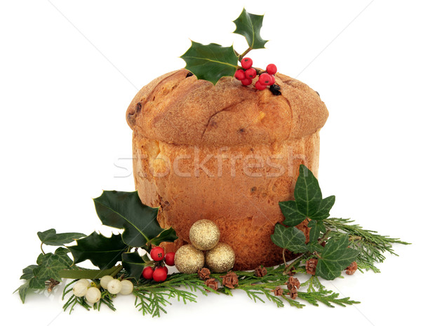 Panettone Christmas Cake Stock photo © marilyna