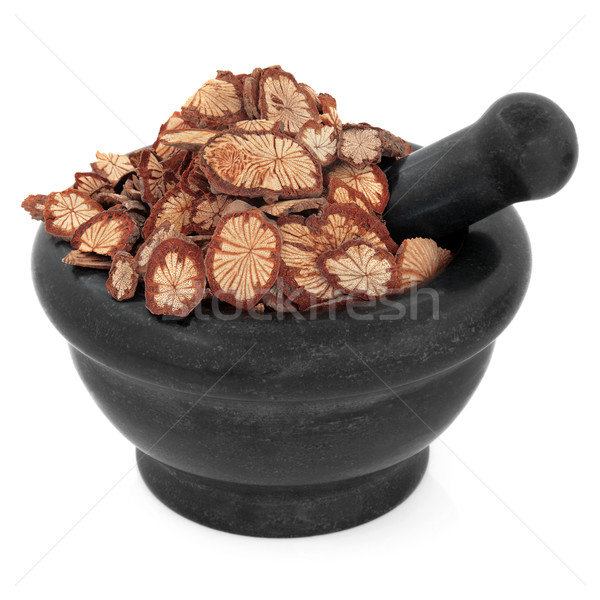 Glorie butuc chinez negru piatră Imagine de stoc © marilyna