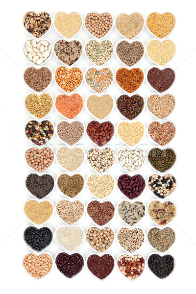 Stock photo: Grain Food and Vegetable Pulses Sampler