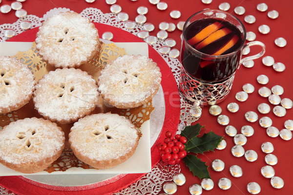 Mince Pies and Mulled Wine Stock photo © marilyna