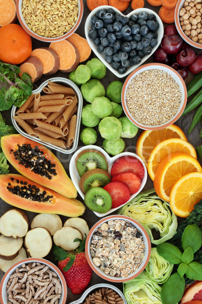 Sănătos mare fibra alimente dietetic grau integral Imagine de stoc © marilyna