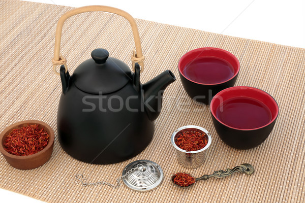 Safflower Herb Tea Stock photo © marilyna
