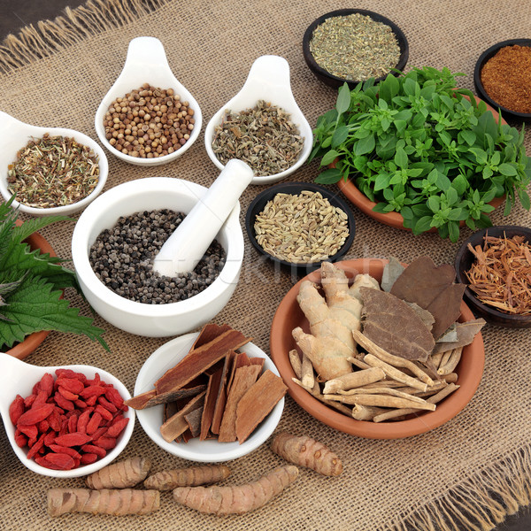 Stock photo: Healing Herbs for Men