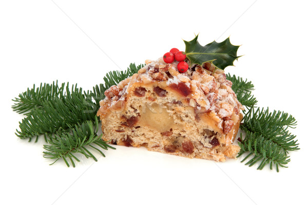 Stollen Christmas Cake Stock photo © marilyna