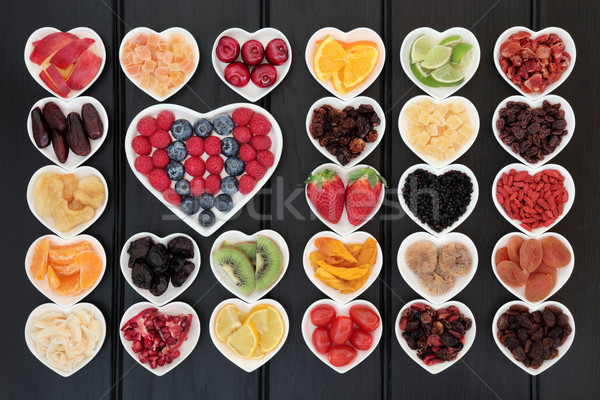 Foto stock: Frescos · secado · frutas · mixto · corazón