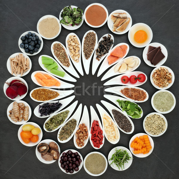 Stockfoto: Gezondheid · voedsel · wiel · super