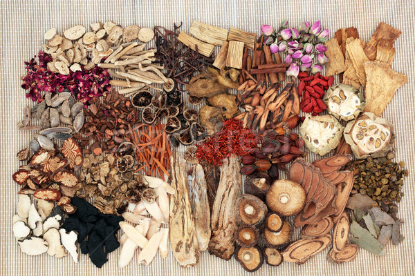 Traditional Chinese Herb Selection Stock photo © marilyna