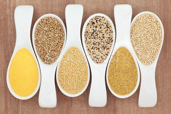 Sănătate alimente sănătos cereale alb Imagine de stoc © marilyna