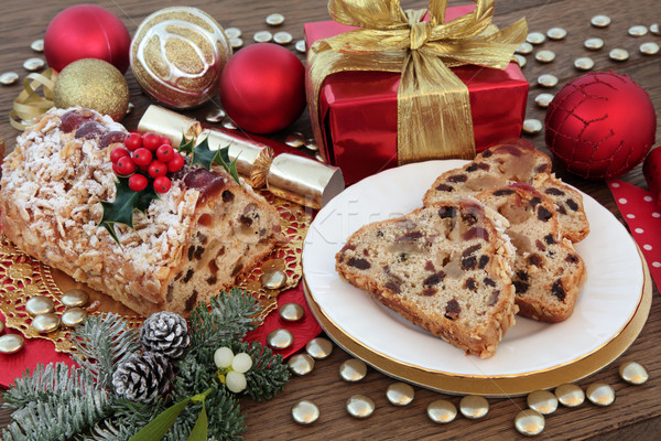 Christmas Stollen Cake Stock photo © marilyna