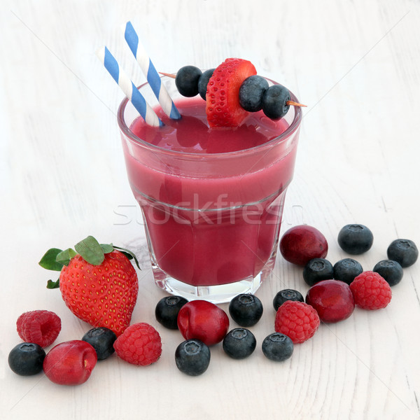Fresh Fruit Smoothie Drink Stock photo © marilyna