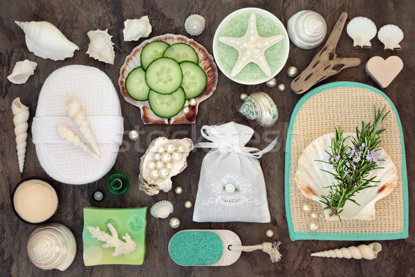 Rosemary and Cucumber Beauty Treatment Stock photo © marilyna