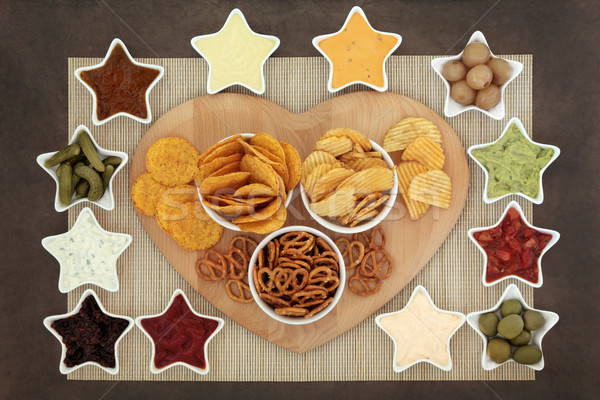 Stockfoto: Partij · snacks · snack · voedsel · star