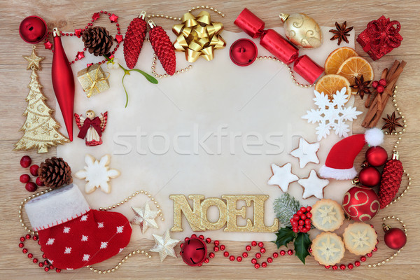 Christmas Abstract Background Border Stock photo © marilyna