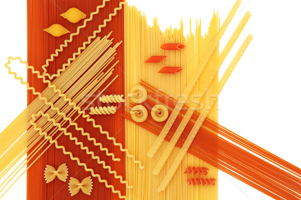 Dried Pasta Abstract Background Stock photo © marilyna