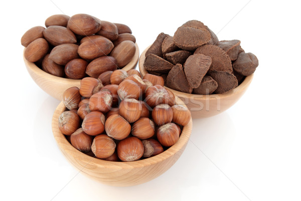 Pecan, Hazelnut and Brazil Nuts Stock photo © marilyna