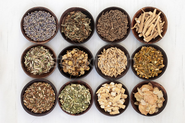 Stock photo: Herbs for Anxiety and Sleeping Disorders