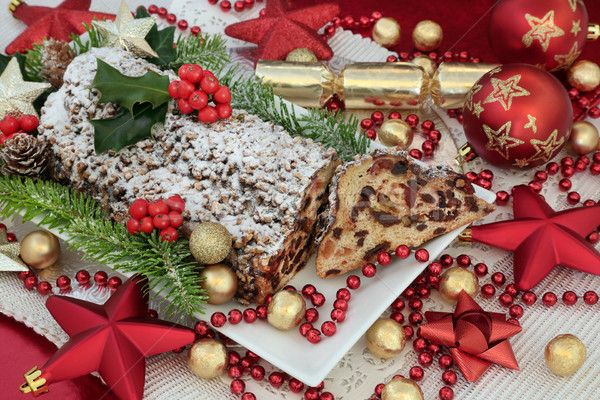 Christmas Stollen Cake Stock photo © marilyna