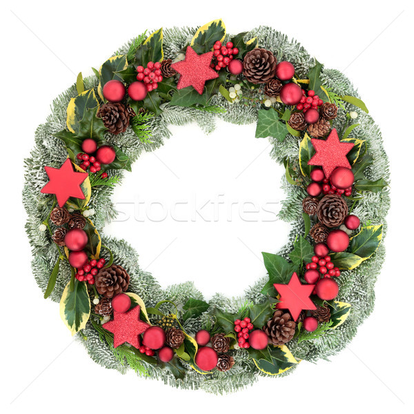 Decorative Christmas Wreath Stock photo © marilyna