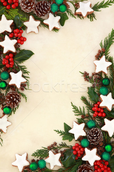 Gingerbread Abstract Border Stock photo © marilyna