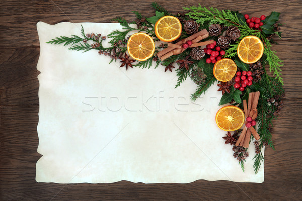 [[stock_photo]]: Fruits · épices · frontière · Noël · résumé · séché