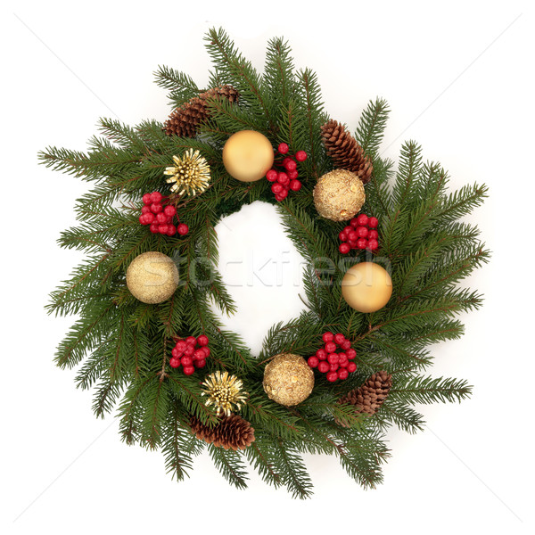 Christmas Wreath Stock photo © marilyna