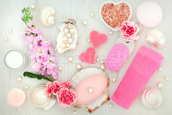 Bőrápolás szépségápolás fürdő test bozót szépségipari termékek Stock fotó © marilyna