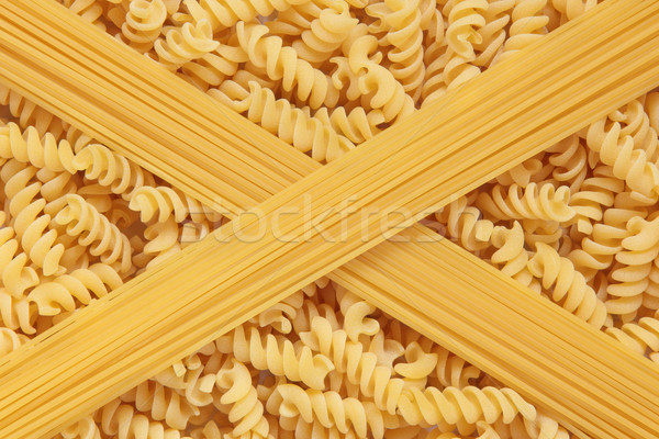 Fusilli Pasta and Spaghetti Stock photo © marilyna