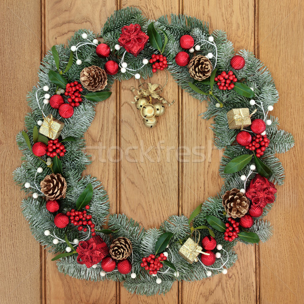 Stock photo: Christmas Wreath Decoration