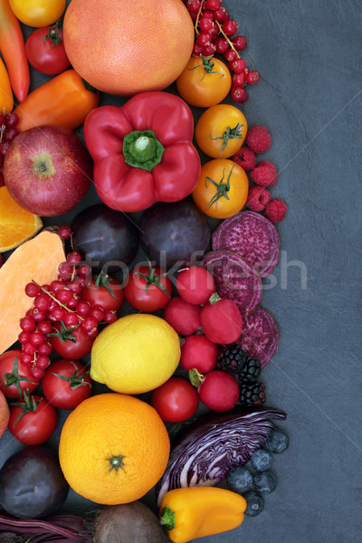 Healthy Super Food Background Border Stock photo © marilyna