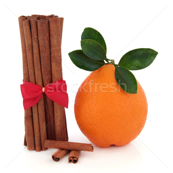 Cinnamon Spice and Orange Fruit Stock photo © marilyna