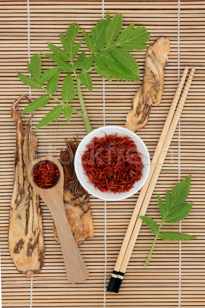 Stockfoto: Saffraan · chinese · Spice · kruid · wortel