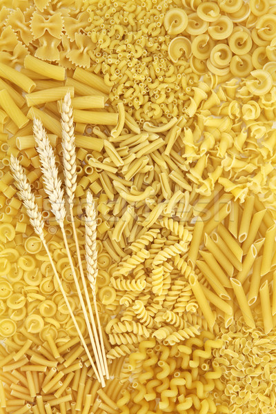 Dried Pasta Food Background Stock photo © marilyna