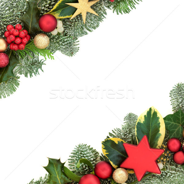 Christmas Background Border Stock photo © marilyna